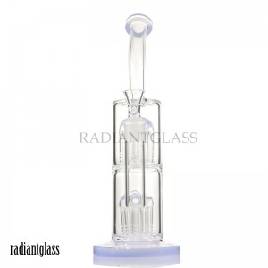 10 Arms Tree Perc Thick Base Design Bubblers Glass Bong